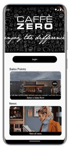 Android application My Caffè Zero screenshort