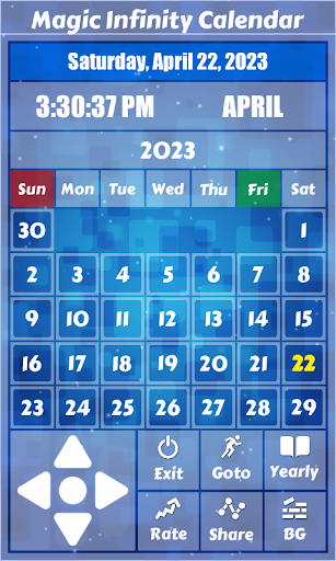 Magic Infinity Calendar Screen 2