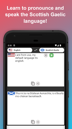 English to Scottish Gaelic Tra Screen 2