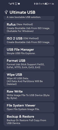 Ultimate USB (All-In-One Tool) Screen 2