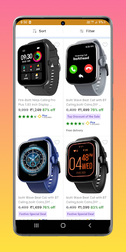 Smart Watch Shopping App Screen 3