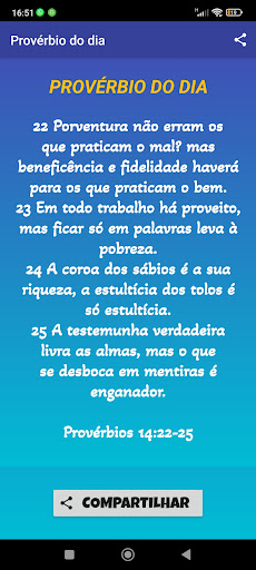 Proverbs of the day Screen 3
