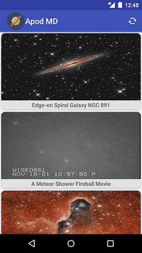 Android application Apod Material Design screenshort