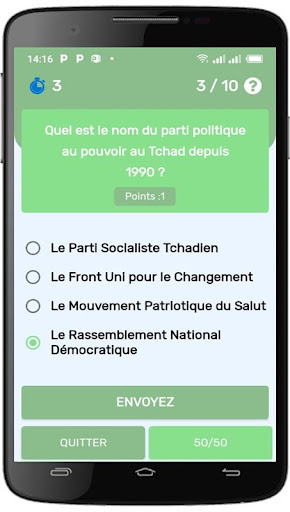 Quiz Tchad Screen 3