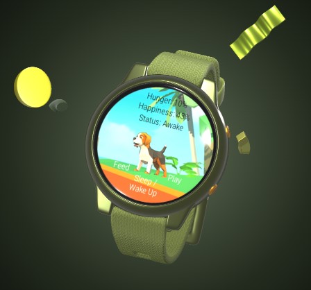 Pocket Beagle Wear OS Pet Game screenshot