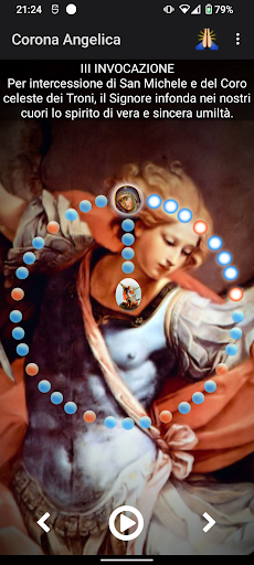 Android application La Corona Angelica screenshort