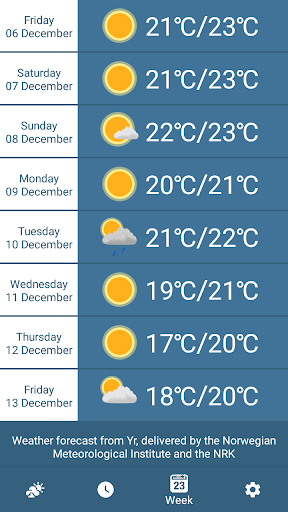 Bahrain Weather Alerts Screen 3