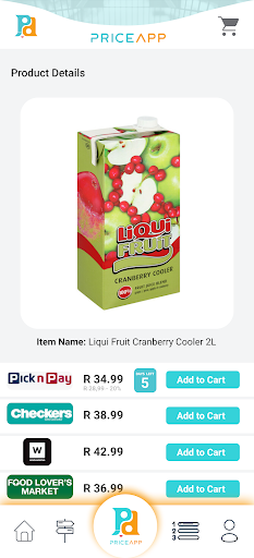 PriceApp ZA Screen 3