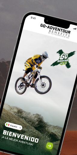 Android application Go Adventour Benefits screenshort