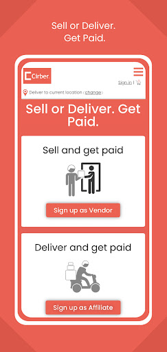 Android application Sell Online | Local Delivery screenshort