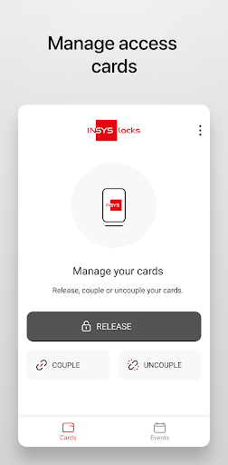 Android application INSYS lockID screenshort
