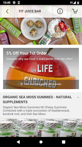 Fit Juice Bar Screen 3