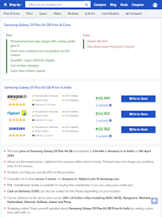 Price Comparison Shopping App Screenshot