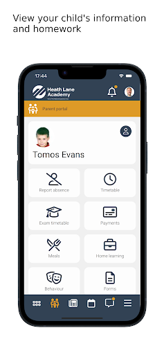 Heath Lane Academy App Screen 3