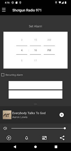 Android application Shotgun Radio 971 screenshort