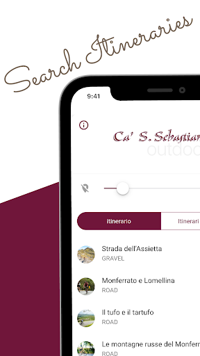 Android application Ca' San Sebastiano Outdoor screenshort