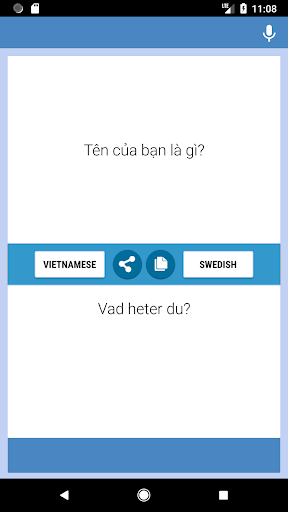 Android application Vietnamese-Swedish Translator screenshort