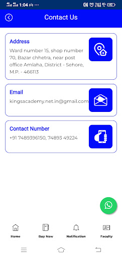 Kings Academy online class Screen 2