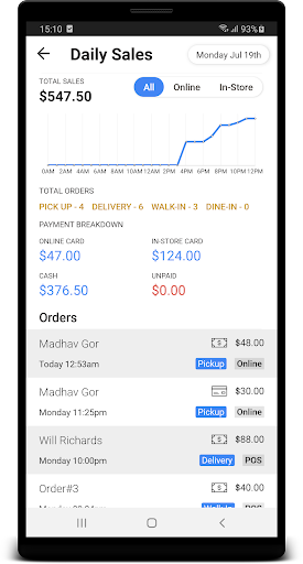 Next Order - Receipt Printer Screen 2