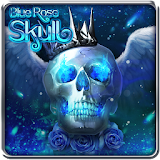 Blue Rose Skull Live Wallpaper icon