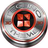 Next Launcher Theme Techno Red icon