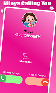 Niloya Fake call Chat prank &V