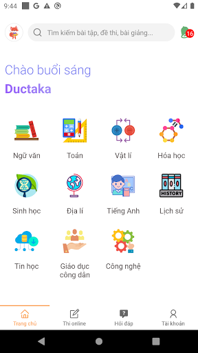 VietJack– học tốt, thi online, Screen 2