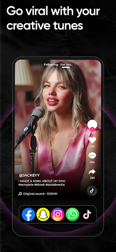 Screenshot of Saaz : AI Song Maker