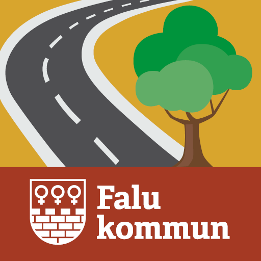 Felanm. väg/park i Falu kommun logo