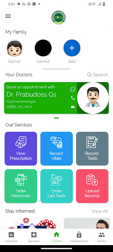 Android application Dr Prabudoss Healthcare screenshort