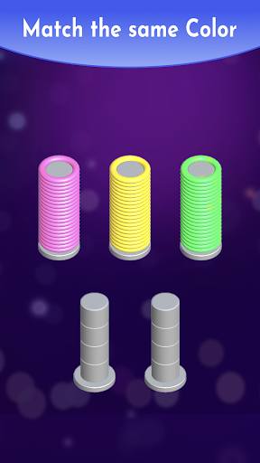 Android application Slinky Sort Puzzle screenshort