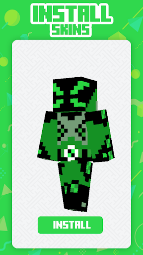 Android application Ben Alien Skins for Minecraft screenshort