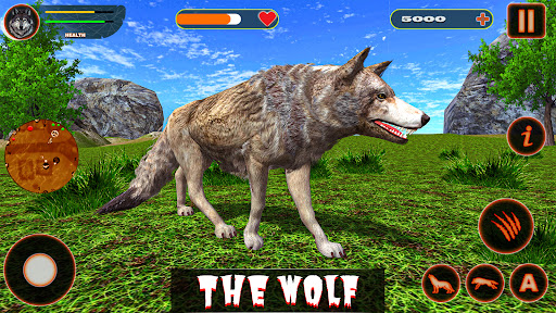 Android application Wolf Game Wild Wolf Animal Sim screenshort