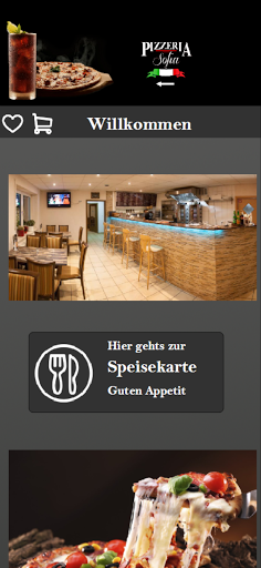 Android application Pizzeria Sofia screenshort