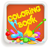 Coloring Book - Cartoon icon