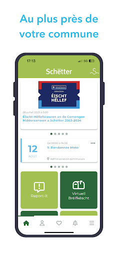 Android application Schuttrange screenshort