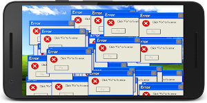 screenshot of XP error