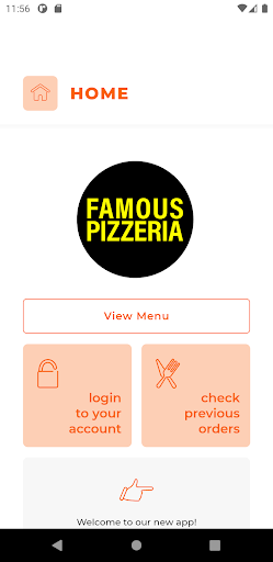 Android application Famous Pizzeria TS5 screenshort