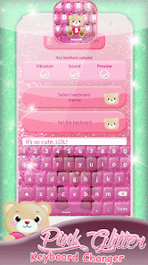 Screenshot 6 Temas de teclado de color rosa android