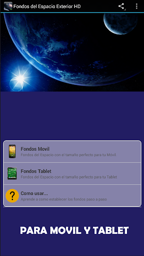 Android application Fondos del Espacio Exterior HD screenshort