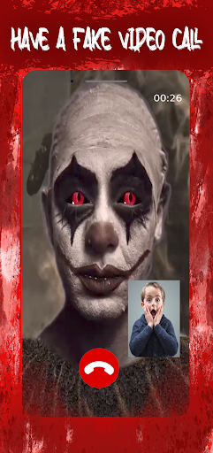 Android application Killer Clown Prank Call screenshort