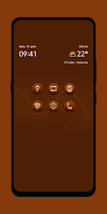 Citrine Brown - Gold Icons
