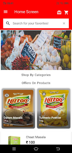 Android application Hilton Agro Foods screenshort
