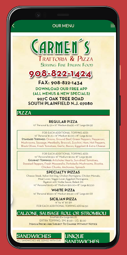 Carmens Trattoria Screen 3