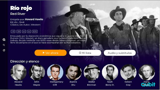 Qubit para Android TV Screen 2