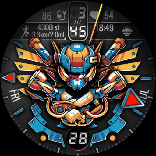 V Robot Anime logo