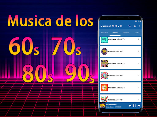 Android application Musica de los 60 70 80 y 90 screenshort