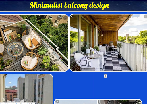 Minimalist balcony design