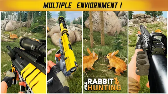Juego de tiro: caza de conejos