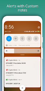 Crypto Alerts - For binance Screenshot